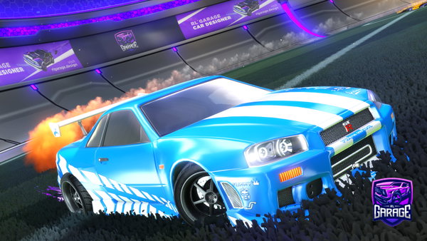 A Rocket League car design from DexterisGod155
