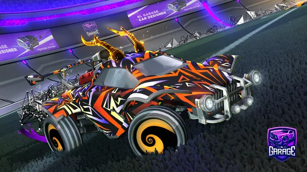 A Rocket League car design from -Goose-