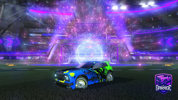 A Rocket League car design from Together-laser7