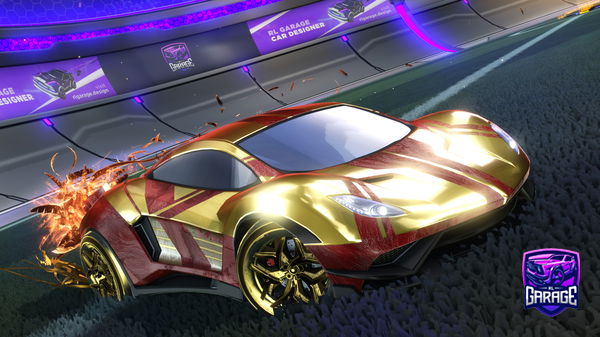A Rocket League car design from wlh15b