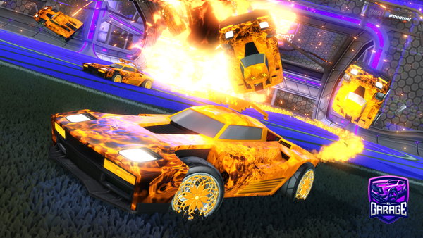 A Rocket League car design from Lolhub