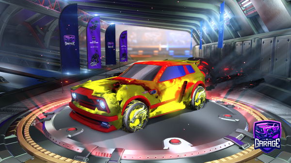 A Rocket League car design from MeStinkySimp