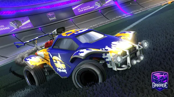 A Rocket League car design from laclaquettee