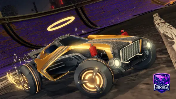 A Rocket League car design from Rayzr-