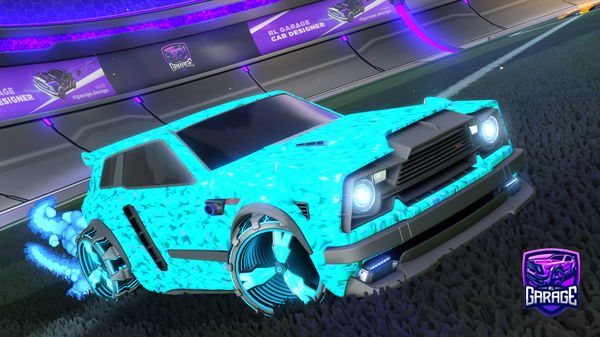 A Rocket League car design from Scald_Fluo