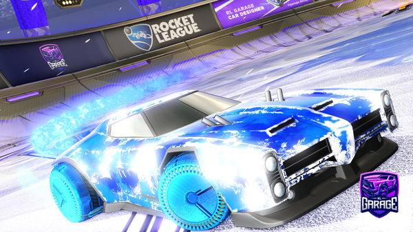 A Rocket League car design from Pixelated_car