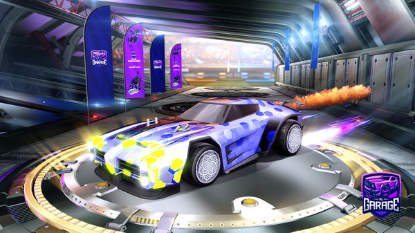 A Rocket League car design from fendi3x
