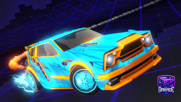 A Rocket League car design from djlightningpig2