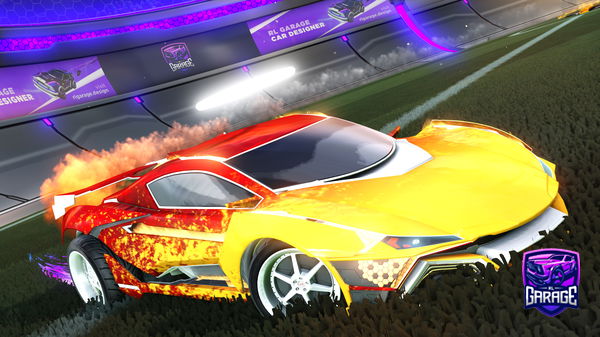 A Rocket League car design from Aurallox