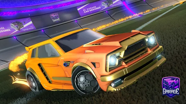A Rocket League car design from aftique
