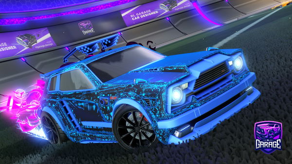 A Rocket League car design from Nineteencar