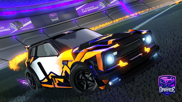 A Rocket League car design from Fifoludek