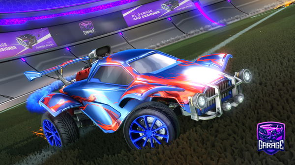 A Rocket League car design from Gupadre