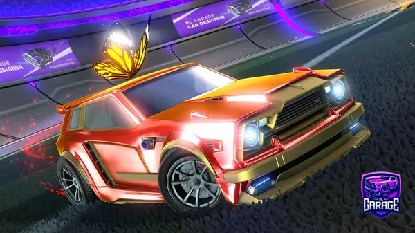 A Rocket League car design from Warpclone