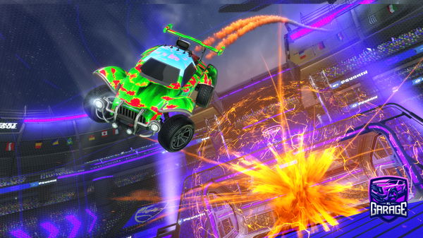 A Rocket League car design from TheForestGreenDino