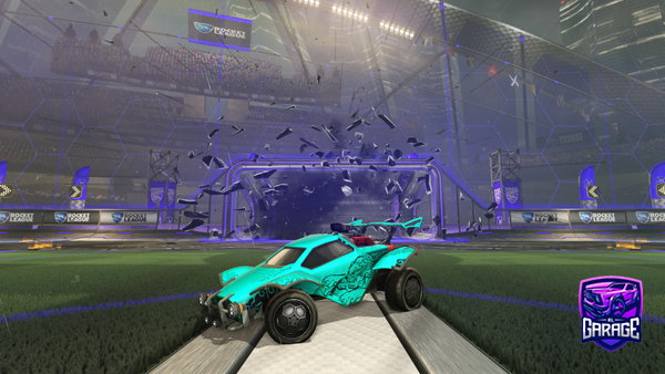 A Rocket League car design from Jetpackfox