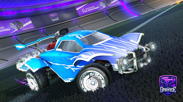 A Rocket League car design from pk9911