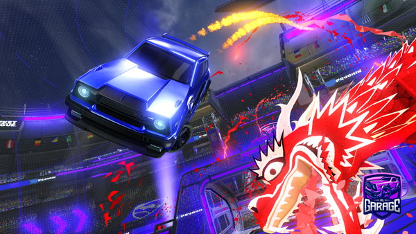 A Rocket League car design from Gentlemann