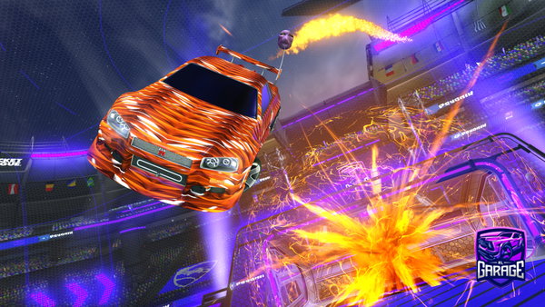 A Rocket League car design from Tzutfsu