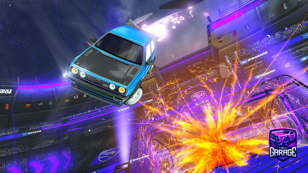 A Rocket League car design from shugoseijin