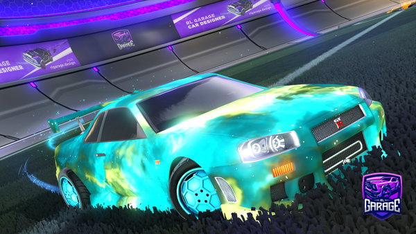 A Rocket League car design from Nickyboy1234
