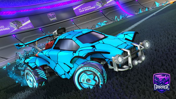 A Rocket League car design from Dreshark