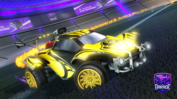 A Rocket League car design from skykyd