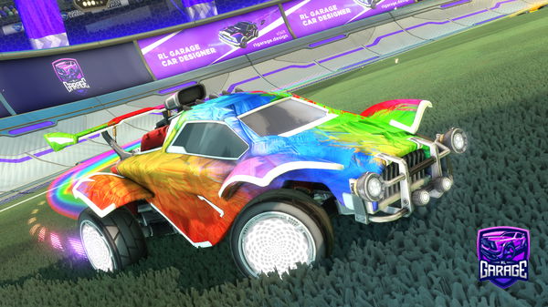 A Rocket League car design from VERTEX-210