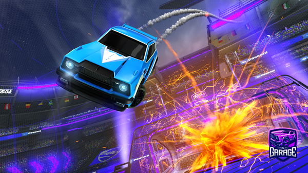 A Rocket League car design from Santi_07q