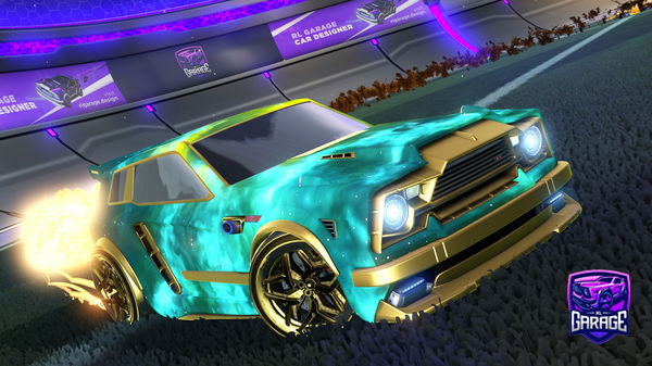 A Rocket League car design from Skelybos