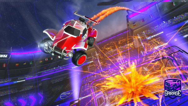 A Rocket League car design from Rl_flamingo