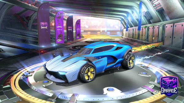 A Rocket League car design from FmxSlider360