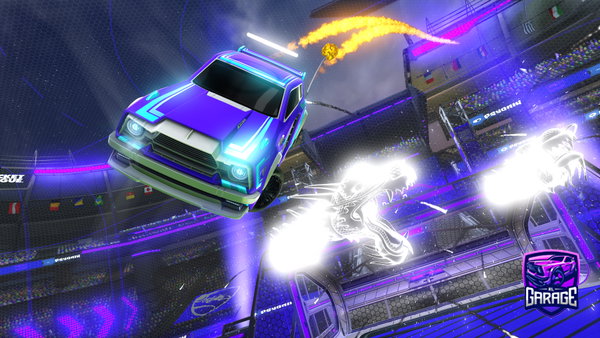 A Rocket League car design from firefox104
