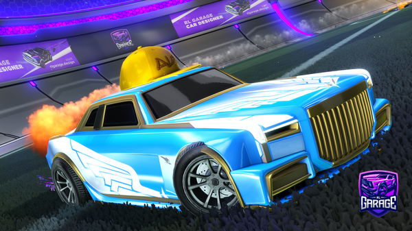 A Rocket League car design from Mestr10yf350