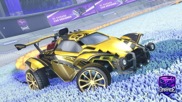 A Rocket League car design from TopTrojan