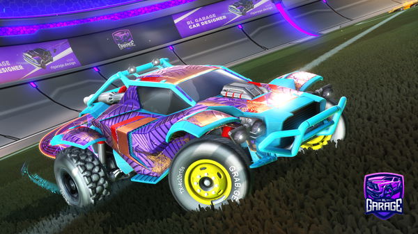 A Rocket League car design from pixl_