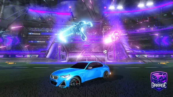 A Rocket League car design from thundery