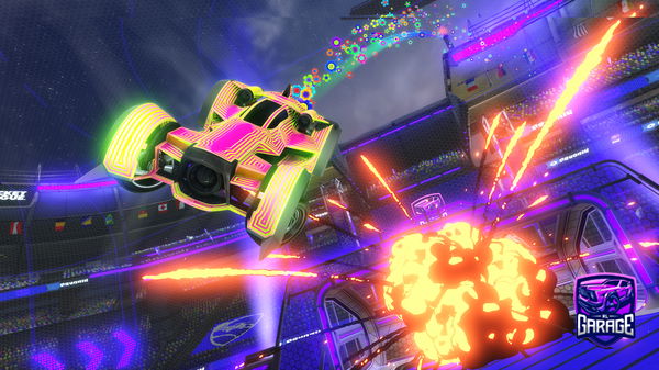 A Rocket League car design from meglabot