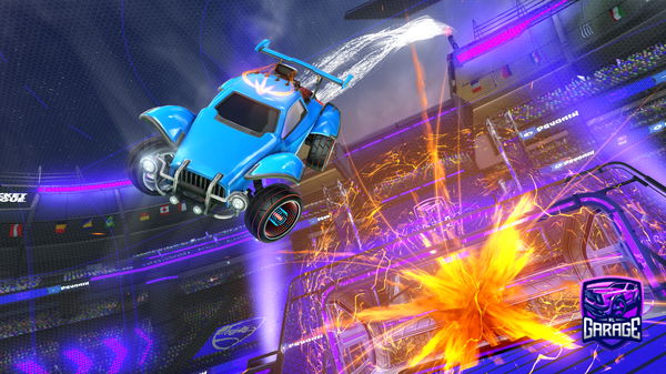 A Rocket League car design from Brush10