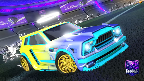 A Rocket League car design from RL-GHOST28