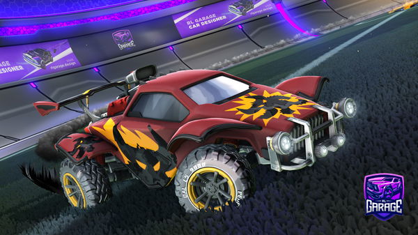 A Rocket League car design from Road_to_black_standard