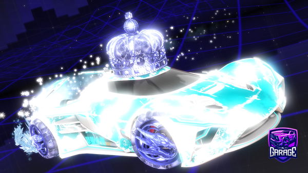 A Rocket League car design from Uhhluminate