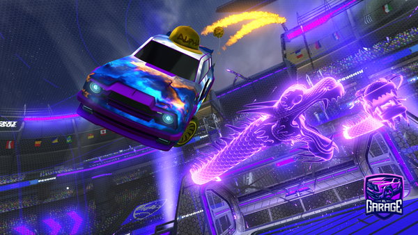 A Rocket League car design from Xaviqxaviq