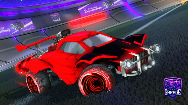 A Rocket League car design from Tophtoph