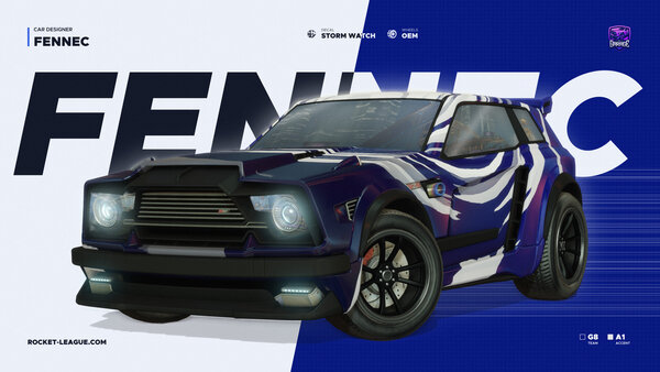 A Rocket League car design from Cosplash