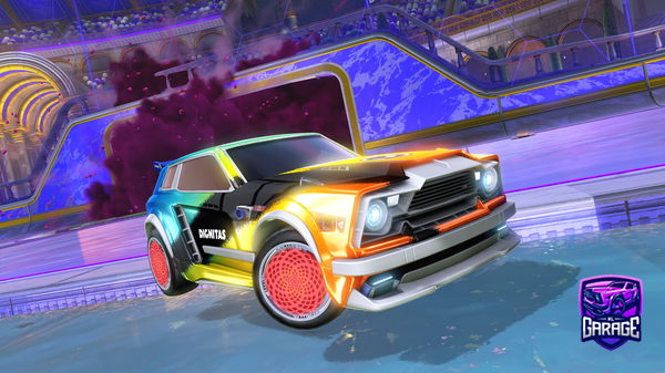 A Rocket League car design from Squidgeio