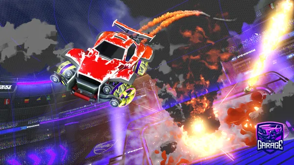 A Rocket League car design from Hexaluxx