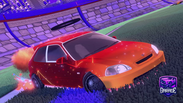 A Rocket League car design from Aztek2800