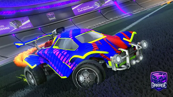 A Rocket League car design from Mangnua