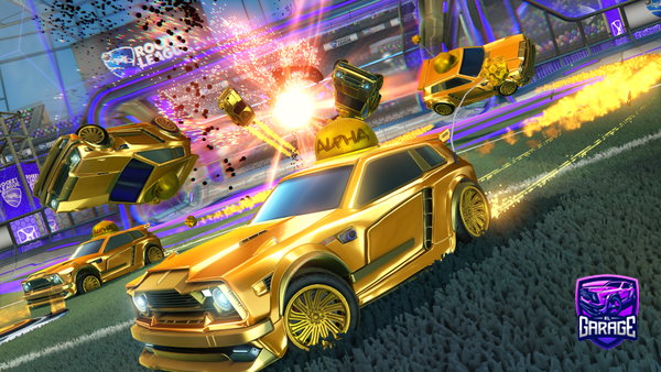 A Rocket League car design from Electro-G